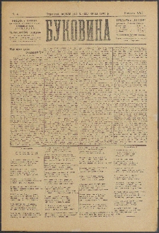 Bukovina. R. 21, č. 4 (1905)