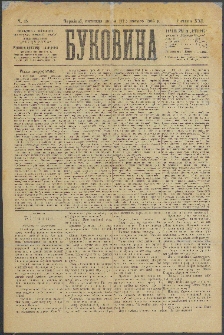 Bukovina. R. 21, č. 15 (1905)