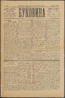 Bukovina. R. 21, č. 32 (1905)