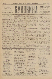 Bukovina. R. 21, č. 34 (1905)