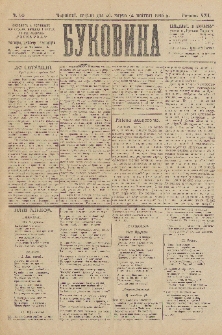 Bukovina. R. 21, č. 34 (1905)