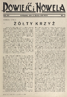 Powieść i Nowela. R. 22, nr 10 (8 marca 1930)