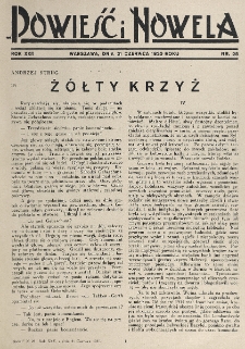 Powieść i Nowela. R. 22, nr 25 (21 czerwca 1930)