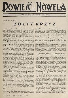 Powieść i Nowela. R. 22, nr 26 (28 czerwca 1930)