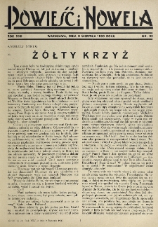Powieść i Nowela. R. 22, nr 32 (9 sierpnia 1930)