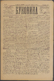 Bukovina. R. 21, č. 42 (1905)