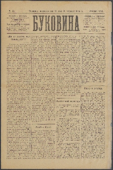 Bukovina. R. 21, č. 62 (1905)