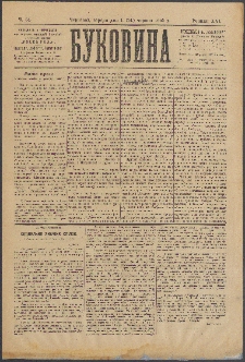 Bukovina. R. 21, č. 64 (1905)