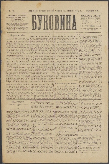 Bukovina. R. 21, č. 75 (1905)