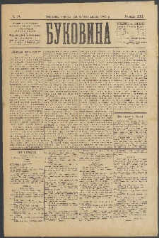 Bukovina. R. 21, č. 79 (1905)