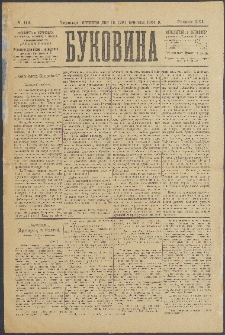 Bukovina. R. 21, č. 110 (1905)