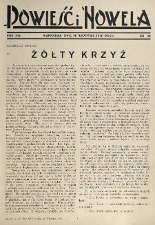 Powieść i Nowela. R. 22, nr 38 (20 września 1930)