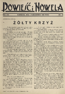 Powieść i Nowela. R. 22, nr 40 (4 października 1930)