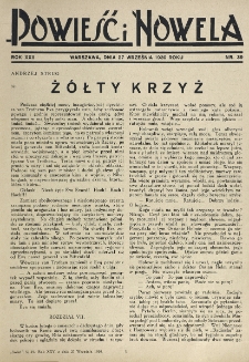 Powieść i Nowela. R. 22, nr 39 (27 września 1930)