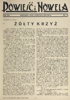 Powieść i Nowela. R. 22, nr 36 (6 września 1930)