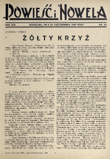 Powieść i Nowela. R. 22, nr 43 (25 października 1930)