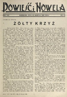 Powieść i Nowela. R. 22, nr 35 (30 sierpnia 1930)