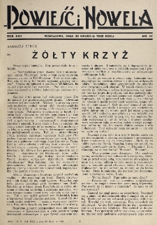 Powieść i Nowela. R. 22, nr 51 (20 grudnia 1930)