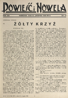Powieść i Nowela. R. 22, nr 47 (22 listopada 1930)