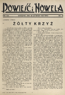 Powieść i Nowela. R. 22, nr 48 (29 listopada 1930)