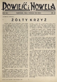Powieść i Nowela. R. 22, nr 49 (6 grudnia 1930)