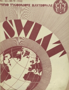 Świat : pismo tygodniowe ilustrowane poświęcone życiu społecznemu, literaturze i sztuce. R. 27, nr 22 (28 maja 1932)