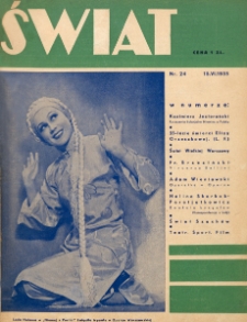Świat : pismo tygodniowe ilustrowane poświęcone życiu społecznemu, literaturze i sztuce. R. 30, nr 24 (15 czerwca 1935)