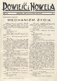 Powieść i Nowela. R. 21, nr 4 (26 stycznia 1929)