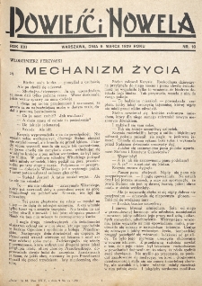 Powieść i Nowela. R. 21, nr 10 (9 marca 1929)