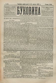 Bukovina. R. 23, č. 15 (1907)