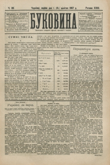 Bukovina. R. 23, č. 38 (1907)