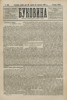 Bukovina. R. 23, č. 100 (1907)