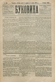 Bukovina. R. 23, č. 150 (1907/1908)