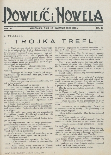 Powieść i Nowela. R. 21, nr 16 (20 kwietnia 1929)