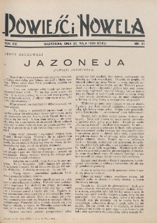 Powieść i Nowela. R. 21, nr 21 (25 maja 1929)