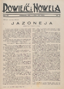 Powieść i Nowela. R. 21, nr 20 (18 maja 1929)