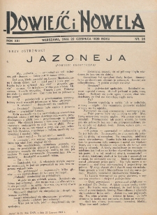 Powieść i Nowela. R. 21, nr 25 (22 czerwca 1929)