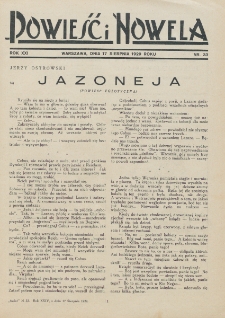 Powieść i Nowela. R. 21, nr 33 (17 sierpnia 1929)