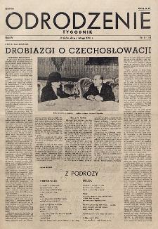 Odrodzenie : tygodnik. R. 4 , nr 5=114 (2 lutego 1947)