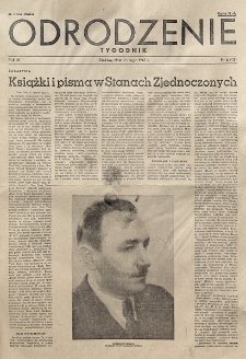 Odrodzenie : tygodnik. R. 4, nr 6=115 (9 lutego 1947)