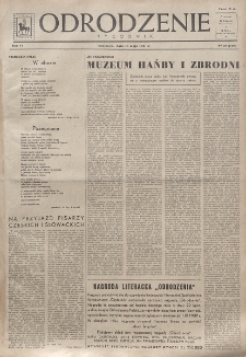 Odrodzenie : tygodnik. R. 4, nr 20=129 (18 maja 1947)