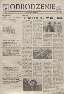 Odrodzenie : tygodnik. R. 4, nr 19=128 (11 maja 1947)