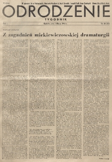 Odrodzenie : tygodnik. R. 3, nr 28=85 (14 lipca 1946)