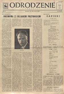 Odrodzenie : tygodnik. R. 4, nr 39=148 (28 września 1947)