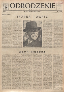 Odrodzenie : tygodnik. R. 4, nr 43=152 (26 października 1947)