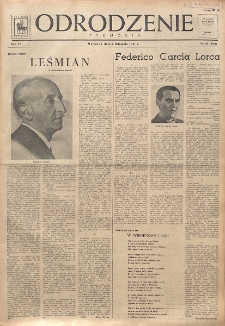 Odrodzenie : tygodnik. R. 4, nr 44=153 (2 listopada 1947)