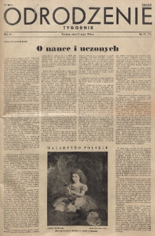 Odrodzenie : tygodnik. R. 3, nr 20=77 (19 maja 1946)