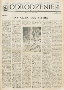 Odrodzenie : tygodnik. R. 5, nr 27=188 (4 lipca 1948)