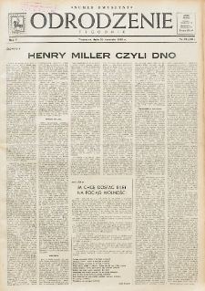 Odrodzenie : tygodnik. R. 5, nr 39=200 (26 września 1948)