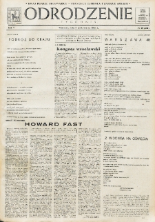 Odrodzenie : tygodnik. R. 5, nr 40=201 (3 października 1948)
